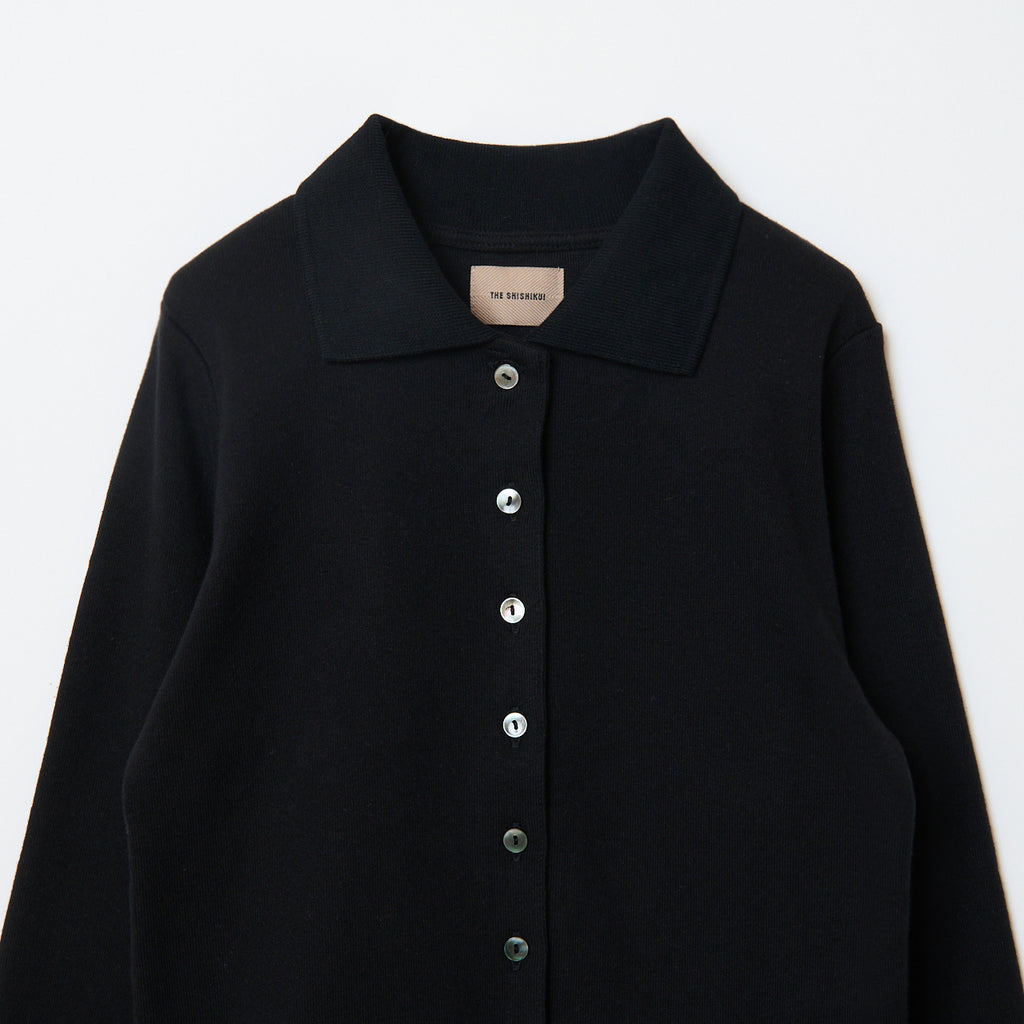 LONG POLO SHIRT / BLACK