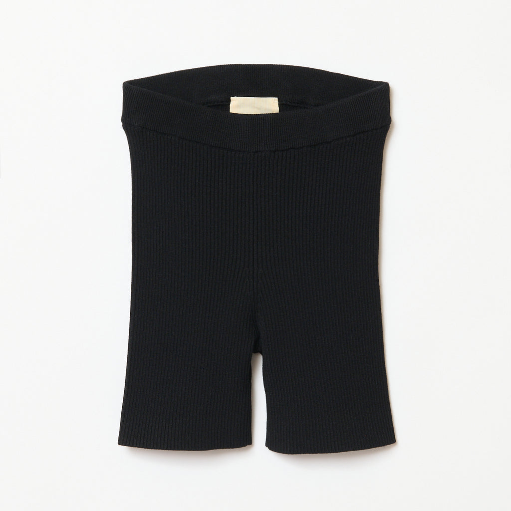 Rib Knit legg S / BLACK