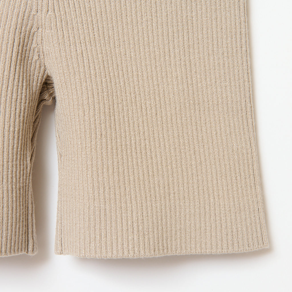 Rib Knit legg S / BEIGE