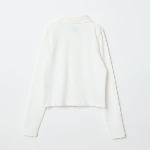 LONG POLO SHIRT / WHITE